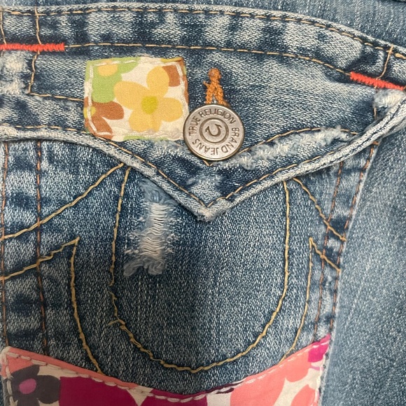 True Religion unique patchwork jeans - Picture 6 of 16